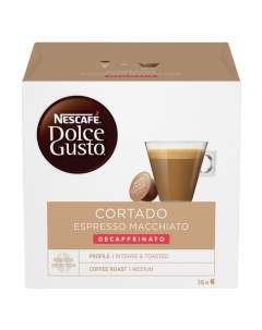 Кофе в капсулах Cortado Espresso Macchiato 16 капсул Nescafe dolce gusto