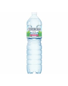 Вода природная питьевая негазированная 1 5 л Сенежская