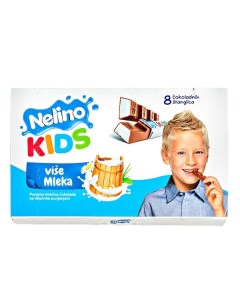Шоколад молочный с молочным наполнителем 100 г Nelino kids