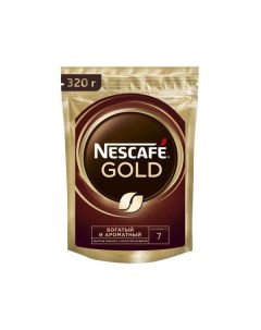 Кофе Gold растворимый сублимированный кофе с добавлением жареного кофе 320 г Nescafe