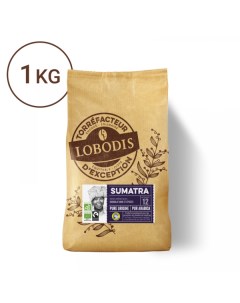 Кофе в зёрнах SUMATRA MANDHELING 1кг натуральный жареный Lobodis