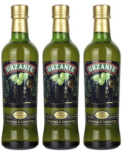 Масло оливковое Extra Virgin 3 шт по 0 5 л Urzante