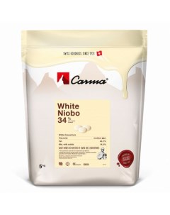 Белый шоколадный кувертюр Niobo 34 5 кг Carma