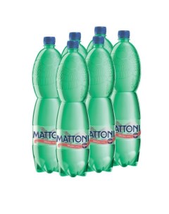 Вода минеральная лечебно столовая газированная 1 5л ПЭТ 6 шт Mattoni