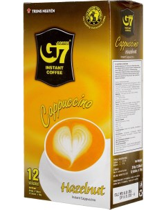 G7 Cappuccino лесной орех кофе растворимый 12 стиков Trung nguyen