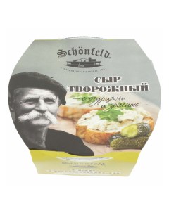Сыр мягкий Schоnfeld с огурцами и зеленью 65 140 г Schonfeld