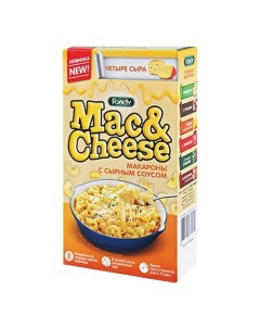 Макаронные изделия Mac Cheese с соусом 4 сыра 143 г Foody