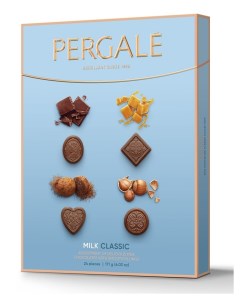 Конфеты шоколадные Коллекция молочного шоколада 171 г Pergale