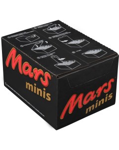 Батончики Minis с нугой и карамелью в молочном шоколаде Mars