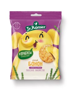 Хлебцы мини Jr Korner рисовые с бананом 30 г Jr. korner