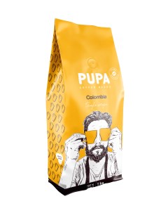 Кофе в зернах Pupa Colombia 100 арабика 1кг Kavos bankas