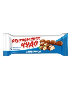 Батончик Славянка сливочное в шоколадной глазури 55 г Обыкновенное чудо