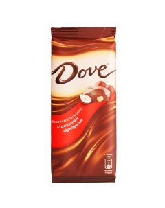 Молочный шоколад Цельный фундук Флоу пак 90 гр 4 шт Dove