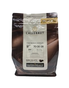 Шоколад тёмный горький 70 5 таблетированный 2 5 кг Callebaut