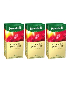 Чай травяной Summer Bouquet 3 упаковки по 25 пакетиков Greenfield