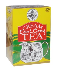 Чай листовой черный Cream Earl Grey с ароматом бергамота со сливками 200 г Mlesna