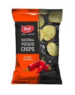 Чипсы картофельные snacks NPC острая паприка 130 г Bruto