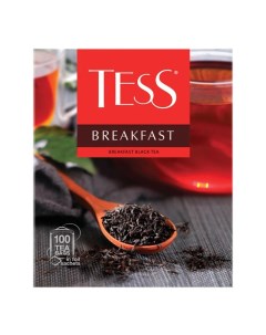 Чай черный Breakfast в пакетиках 1 8 г х 100 шт Tess