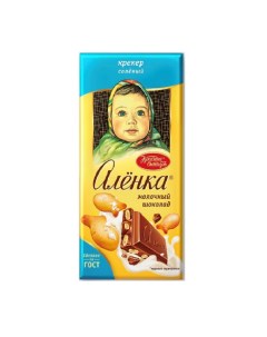 Шоколад молочный соленый крекер 90 г Аленка