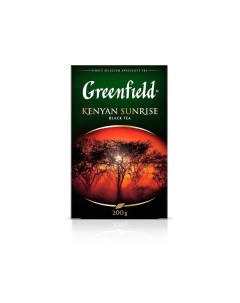 Чай чёрный Kenyan Sunrise листовой 200 г Greenfield
