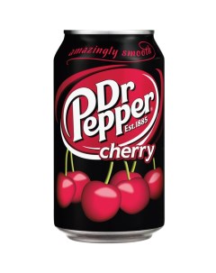 Напиток сильногазированный cherry жестяная банка 0 33 л Dr. pepper