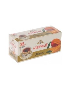 Чай черный манго в пакетиках 25 х 45 г Azercay