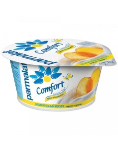 Йогурт Comfort персик куркума 3 БЗМЖ 130 г Parmalat