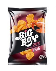 Чипсы картофельные Big Bon со вкусом краба 75 г Bigbon