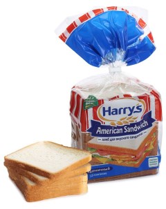 Хлеб белый American sandwich 470 г Harrys