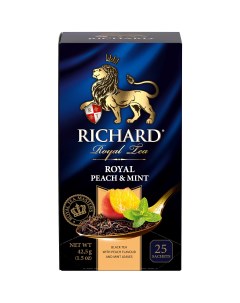 Чай черный Royal Peach Mint ароматизированный 25 сашет Richard