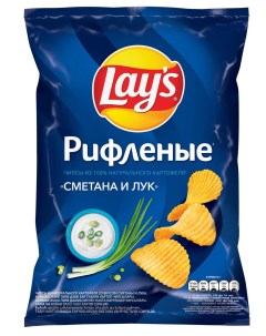Картофельные чипсы Сметана и лук 140 г Lays