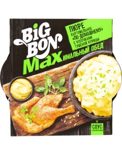 Пюре Big Bon картофельное по домашнему с кусочками курицы и соусом с жареной курицей 110г Bigbon