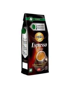 Кофе в зернах Espresso тёмная обжарка пакет 1000 г Московская кофейня на паяхъ