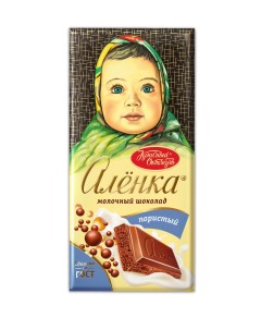 Шоколад молочный пористый 95 г Аленка