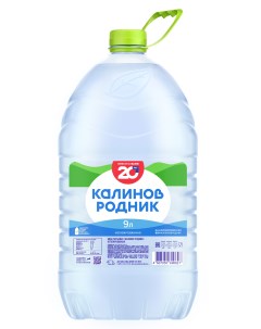 Вода питьевая негазированная 9 л Калинов родник