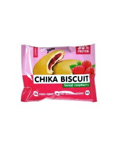 Печенье протеиновое Bombbar Chika Biscuit лесная малина 3 шт х 50 г Chikalab