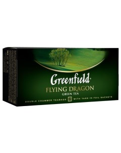 Чай Flying Dragon зеленый 25 фольг пакетиков по 2г Greenfield