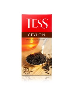 Чай чёрный Ceylon 25 пакетиков Tess