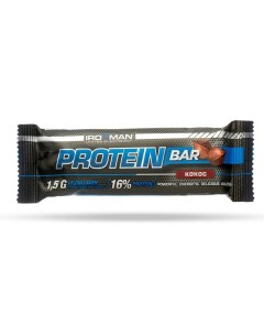 Батончик Protein Bar с коллагеном 50г Кокос тёмная глазурь Ironman