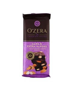 Шоколад Ozera Dark Extra Almond 90 г O`zera