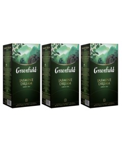 Чай зеленый Jasmine Dream 3 упаковки по 25 пакетиков Greenfield