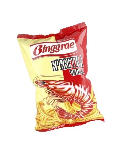Чипсы хрустящие со вкусом креветки 50 г Binggrae