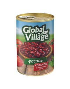Фасоль красная в томатном соусе 425 мл Global village