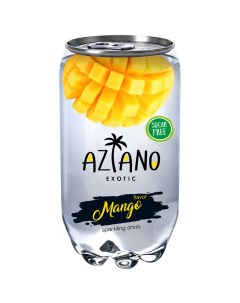 Напиток Mango газированный без сахара 350 мл Aziano