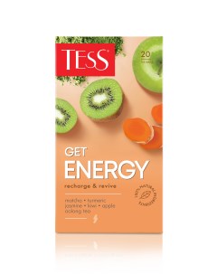Чай зелёный Get Energy 20 пакетиков Tess