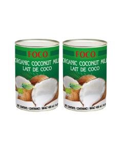Молоко кокосовое 10 12 2 шт по 400 мл Foco
