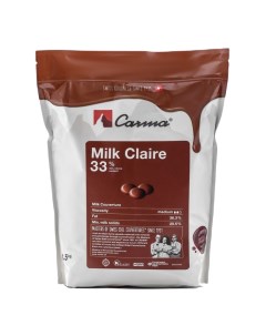 Молочный шоколад Carma Milk Claire 33 какао 1 5 кг Nobrand