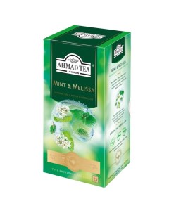 Зеленый чай Мята Мелиса 25 пакетиков Ahmad tea