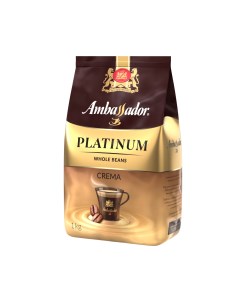 Кофе в зернах Platinum Crema 1 кг Ambassador