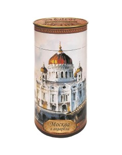 Чай черный Москва в акварели Храм Христа Спасителя Шри Ланка 75 г Избранное из моря чая